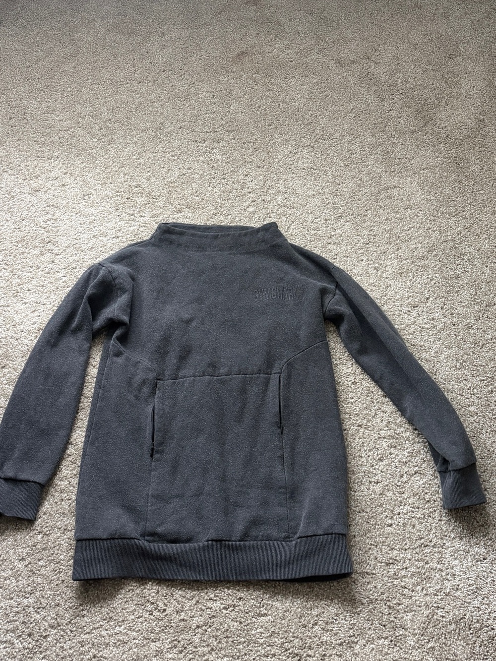 Gymshark women’s Dark Charcoal Crewneck Sweater
